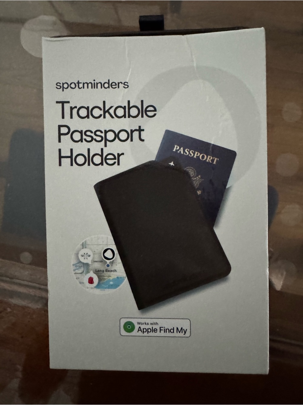 Trackable Passport Holder - Black
